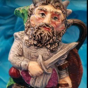 Burleigh Ironstone Staffordshire England Macbeth Toby Mug vintage